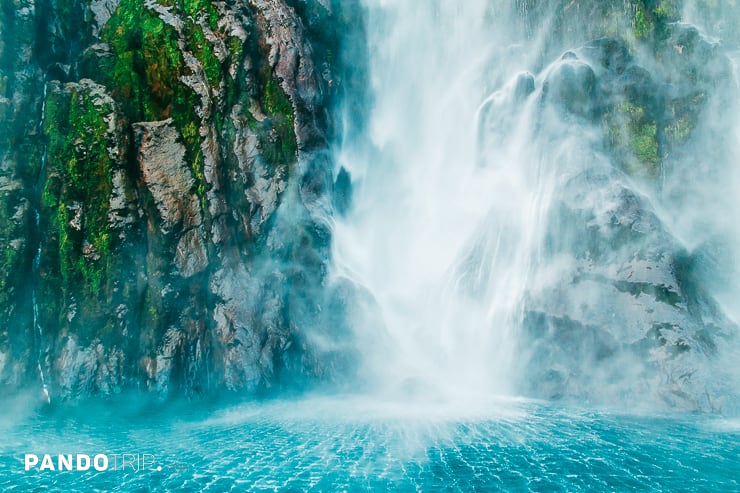 Stirling Falls at Milford Sound in New Zealand