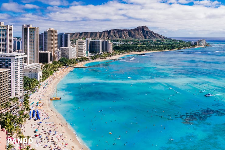 Waikiki Beach, Honolulu, Oahu island, Hawaii