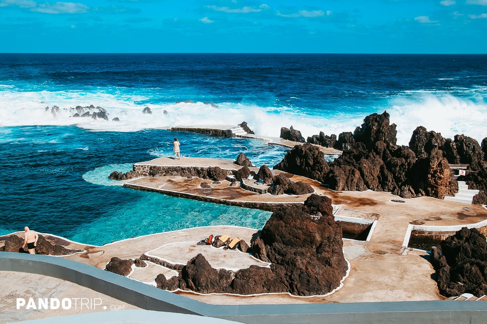 Natural Lava Pools in Madeira, Portugal