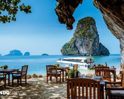 The Grotto – a Romantic Restaurant on the Beach in Krabi, Thailand