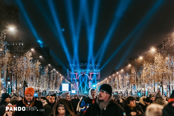 New Year's Eve on the Champs-Elysées