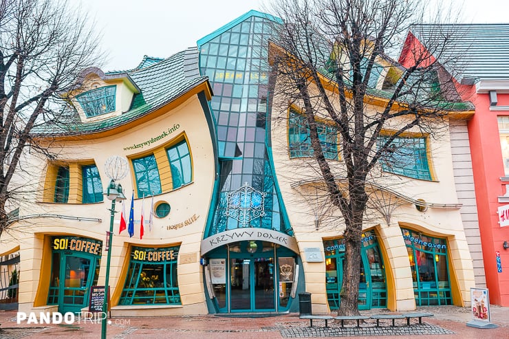Crooked House or Krzywy Domek in Sopot