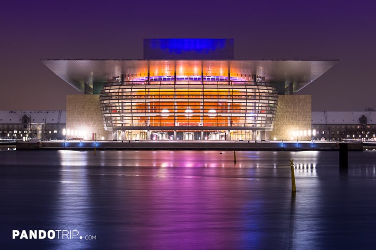 Copenhagen Opera House at night