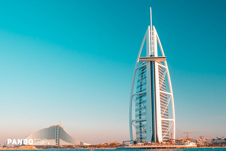 Interesting view of Burj Al Arab