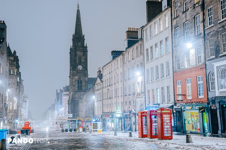 Royal Mile at Winter Night