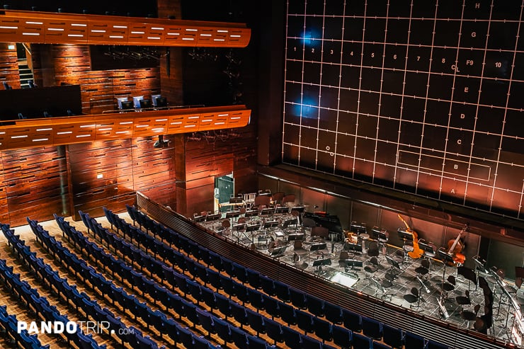 The concert hall in the Copenhagen Opera House