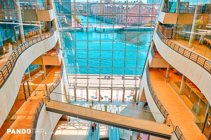 The interior of the Royal Library Copenhagen, Denmark