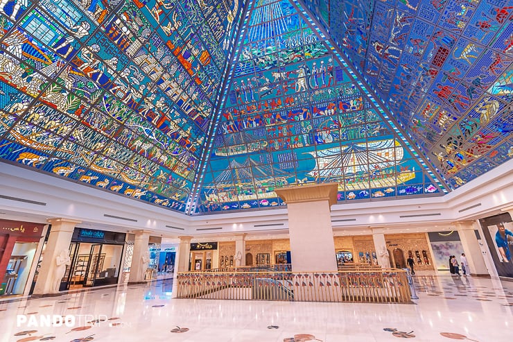 Wafi Mall design inspired by ancient Egyptian architecture