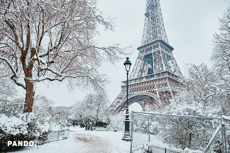 Snowy Paris