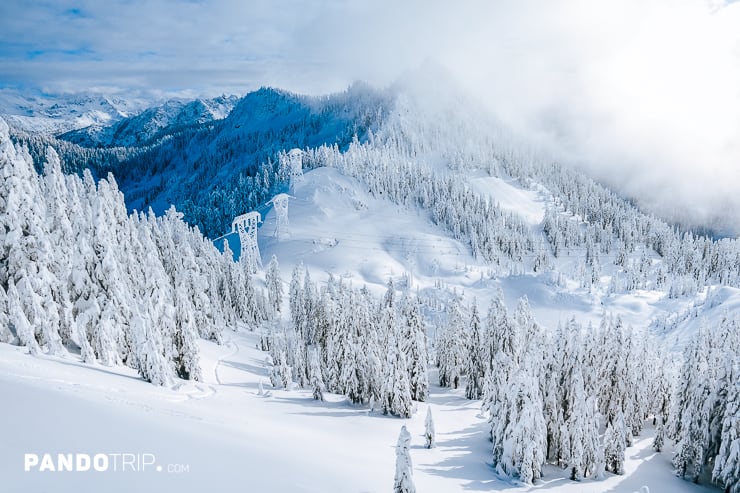 Stevens Pass Ski Resort near Leavenworth