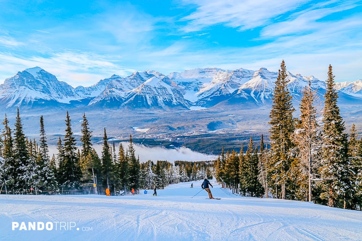 Skiing at Lake Louise Ski Resort