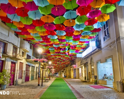 Colorful Umbrella Street in Portugal: A Comprehensive Guide