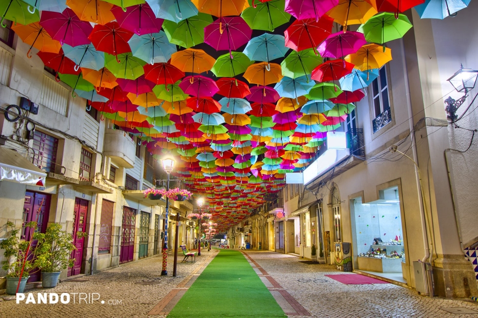 Colorful Umbrella Street in Portugal: A Comprehensive Guide