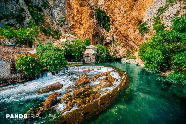 Buna River spring and Blagaj tekke