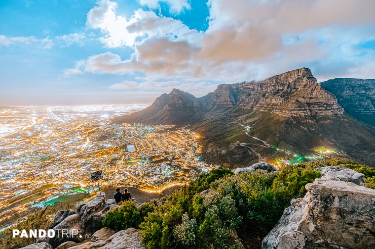 Cape Town from Lions Head Mountain