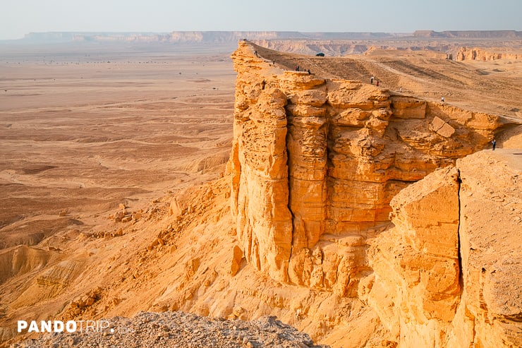 Dramatic cliffs of the Edge of the World in Saudi Arabia