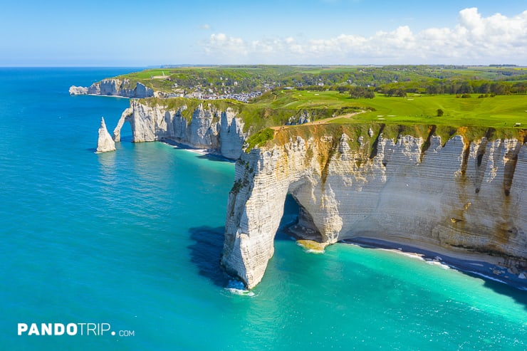 Falaise dAval in Etretat, France