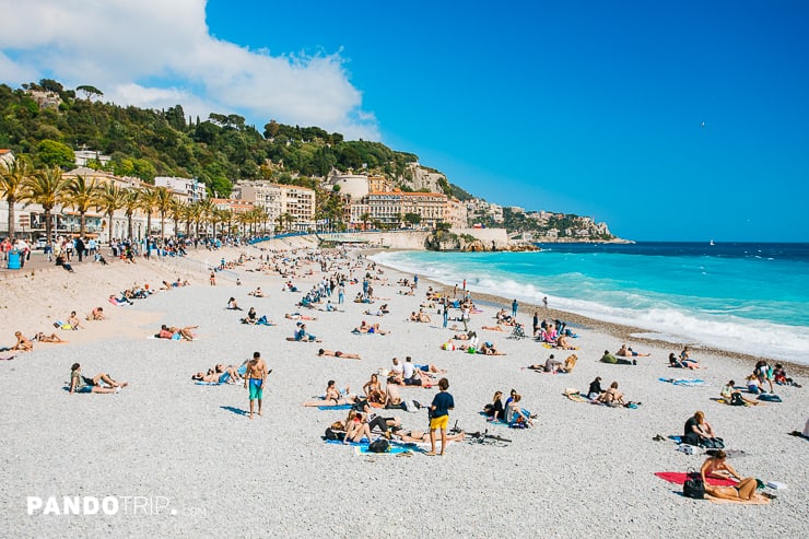 Ponchettes Public Beach in Nice