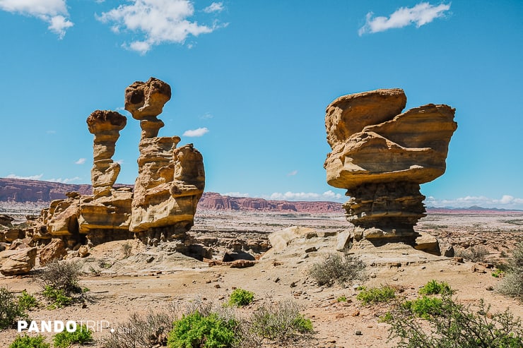 Rock formations in Valley of the Moon, Argentina