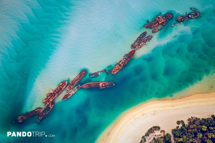 Tangalooma Wrecks, Moreton Island, Australia