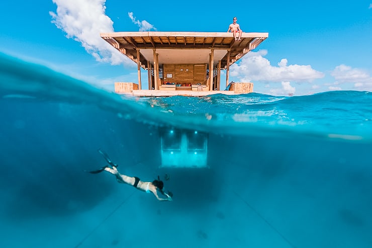 The Underwater Room in Manta Resort, Zanzibar