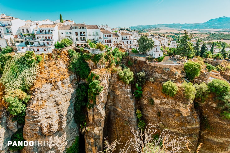 The cliffside village of Ronda, Spain