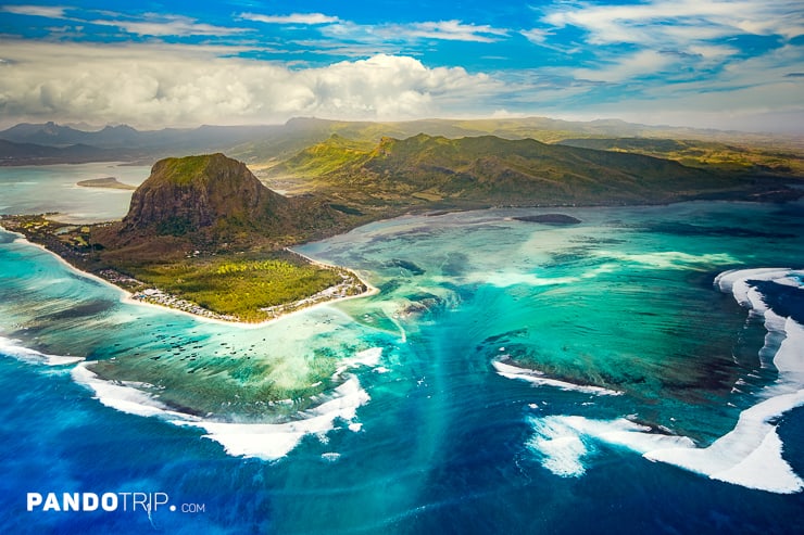 Underwater Waterfall, Mauritius