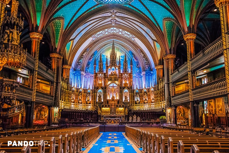 Altar of Notre-Dame Basilica of Montreal