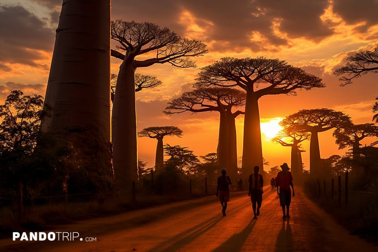 Avenue of the Baobabs in Madagascar