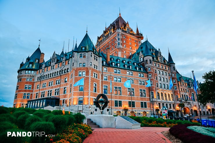 Chateau Frontenac in the evening