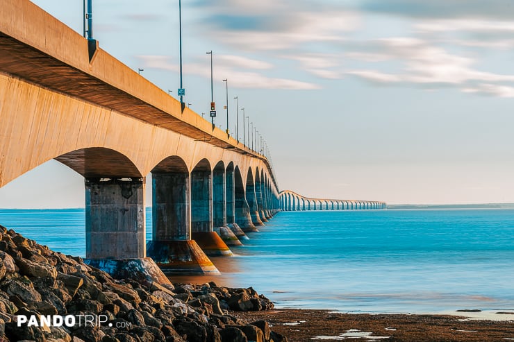 Confederation Bridge - the longest bridge in Canada