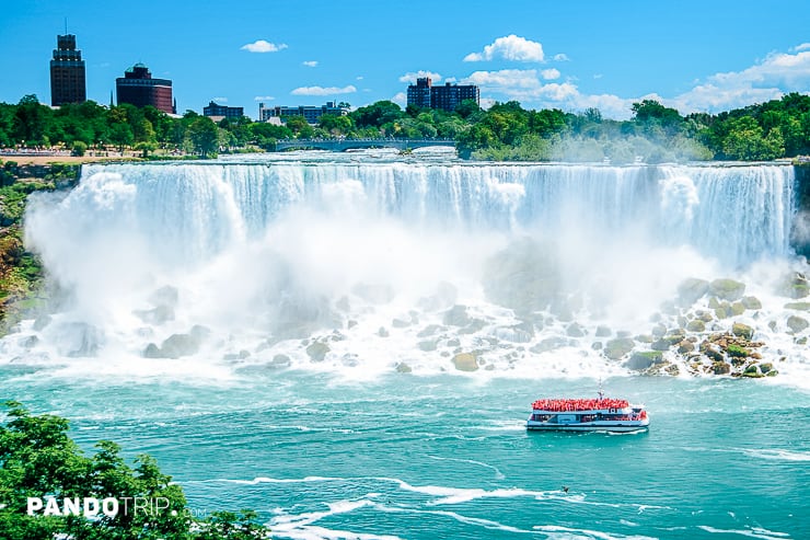 Front view of Niagara Falls