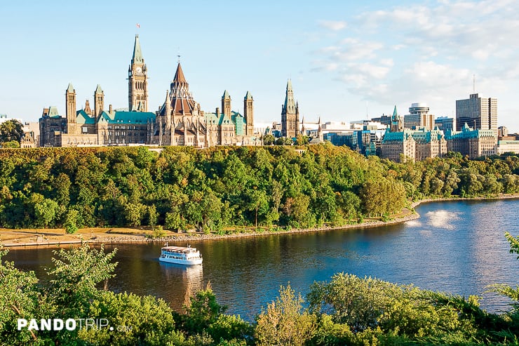 Parliament Hill and the Ottawa River