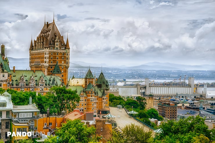Quebec city panorama with Chateau Frontenac