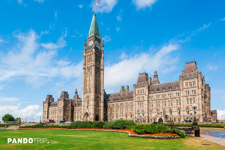 The Center Block and the Peace Tower in Parliament Hill
