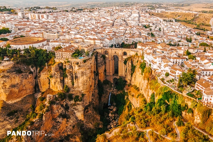 Aerial view of Ronda