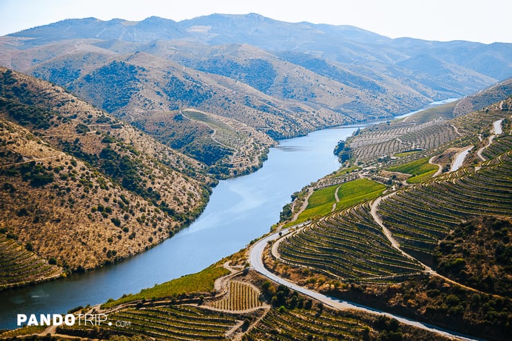 Douro River flows through Douro Valley