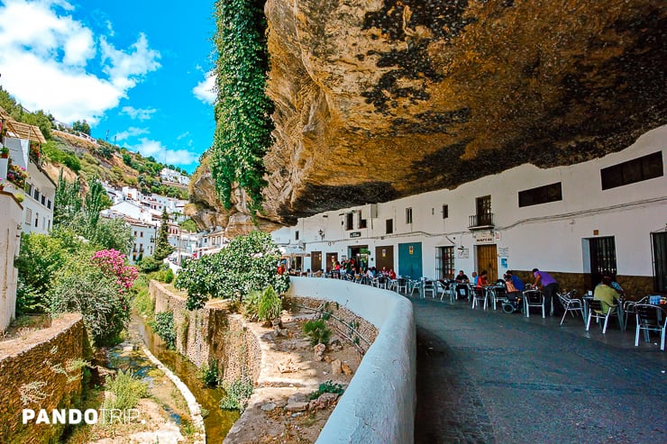 Street between the rocks in Setenil de las Bodegas