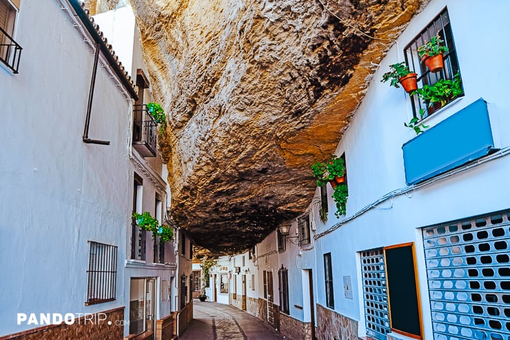 Street of Setenil de las Bodegas