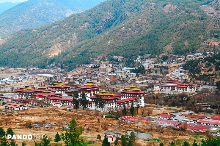 Tashichho Dzong in Thimphu