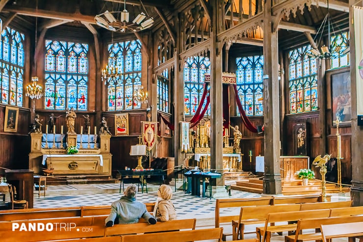 The largest wooden church in France - Sainte-Catherine church, Honfleur