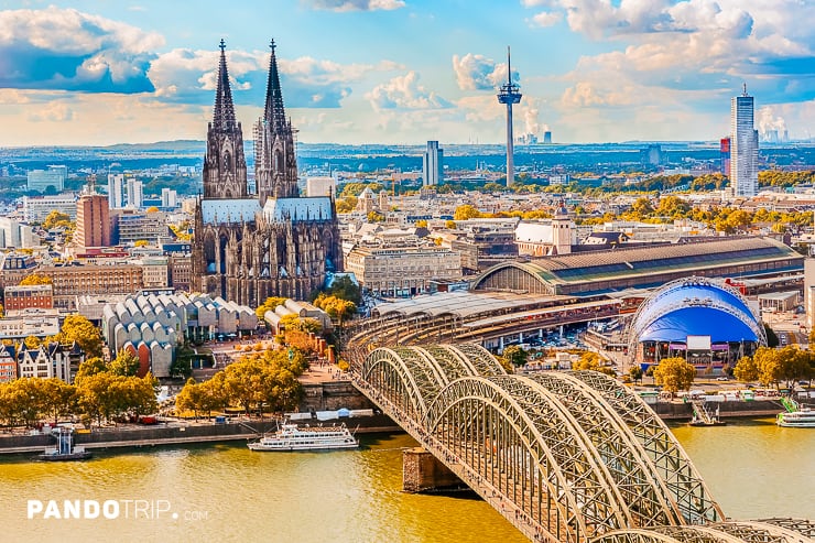 Aerial view of Cologne