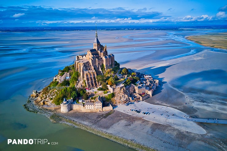 Aerial view of Mont Saint-Michel