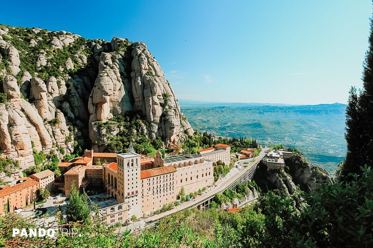 Aerial view of Montserrat