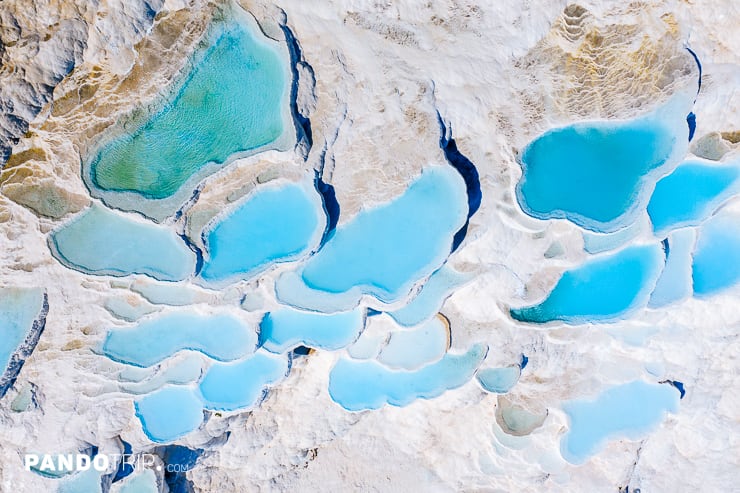 Aerial view of Pamukkale