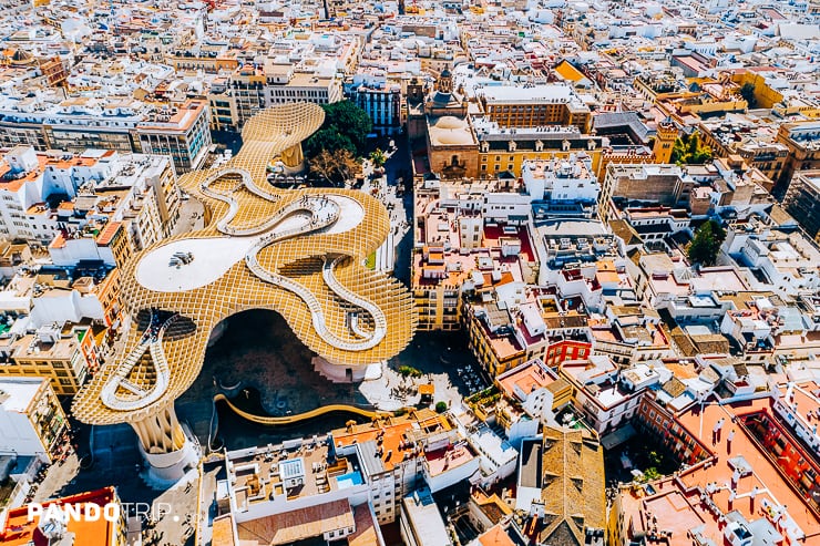 Aerial view of Setas de Sevilla
