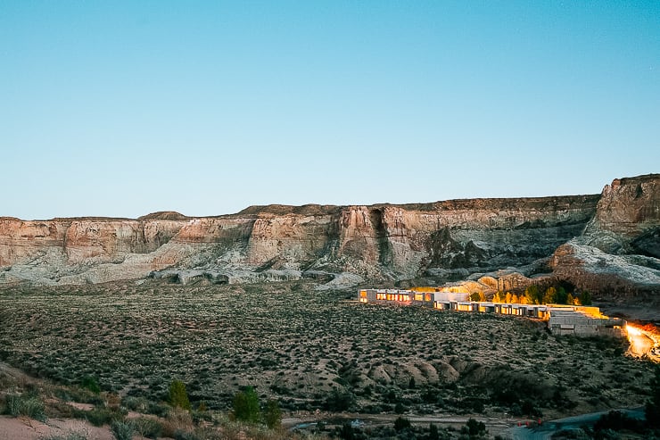 Amangiri at night