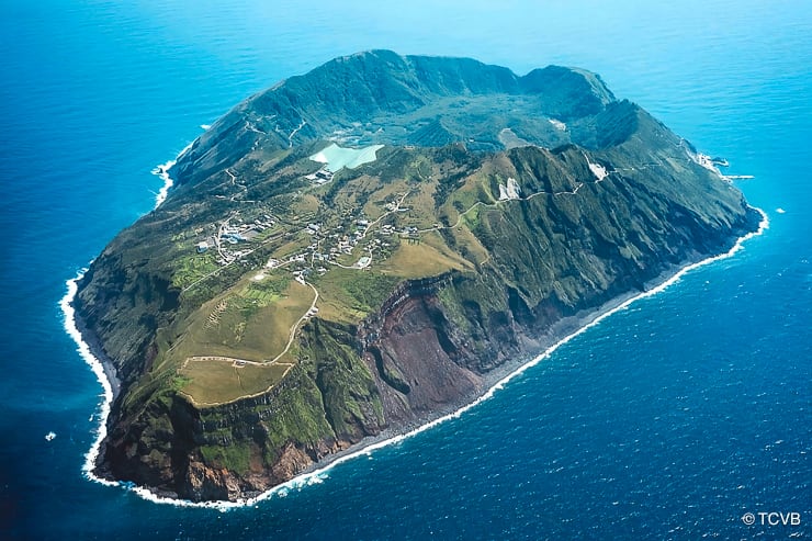 Aogashima island in Japan