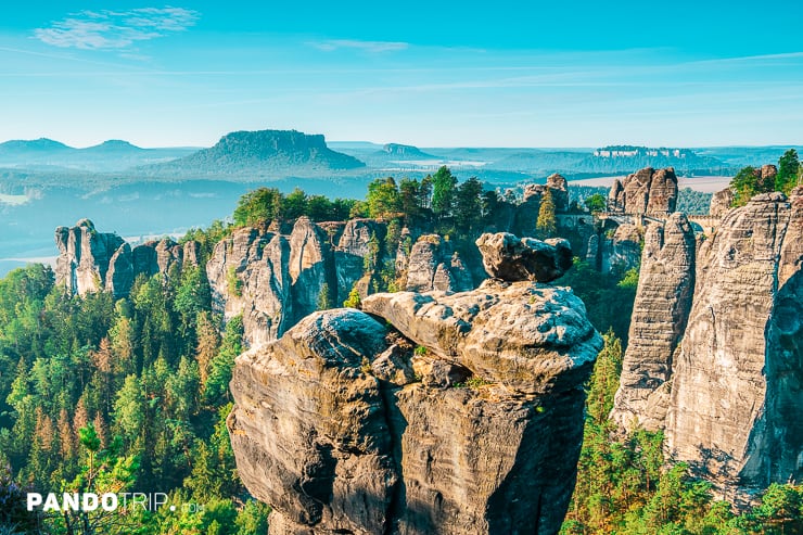 Bastei Bridge and Rock Formations in Saxon Switzerland