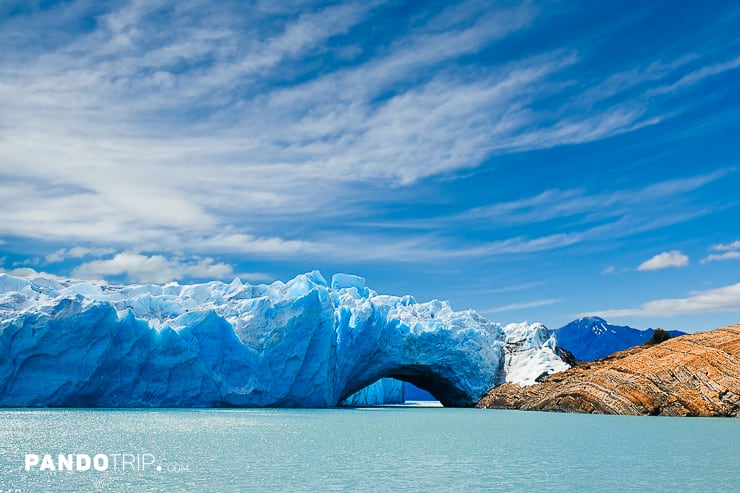 Bridge of ice in Perito Moreno Glacier